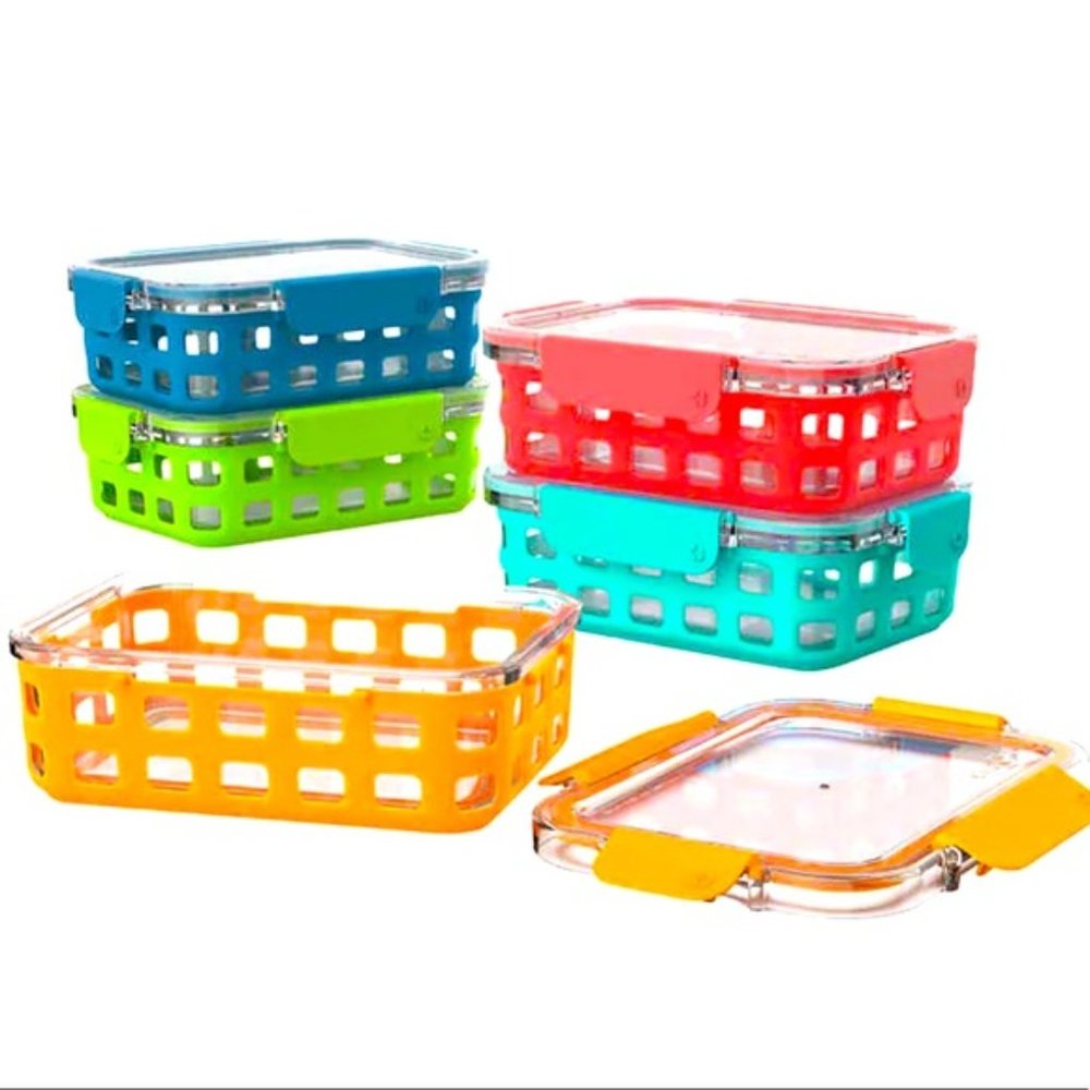 Ello 10-piece Glass Meal Prep Food Container Set - Picture 4 of 5